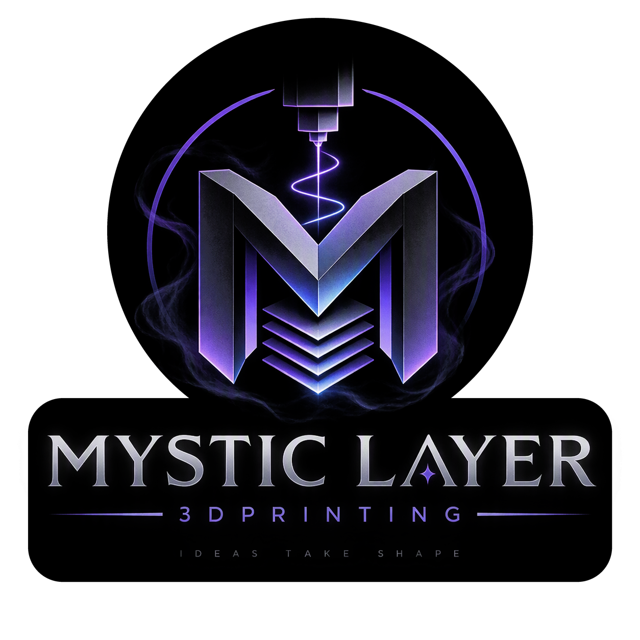 Mystic Layer 3D Printing logo